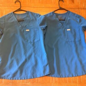 Blue Scrub Tops